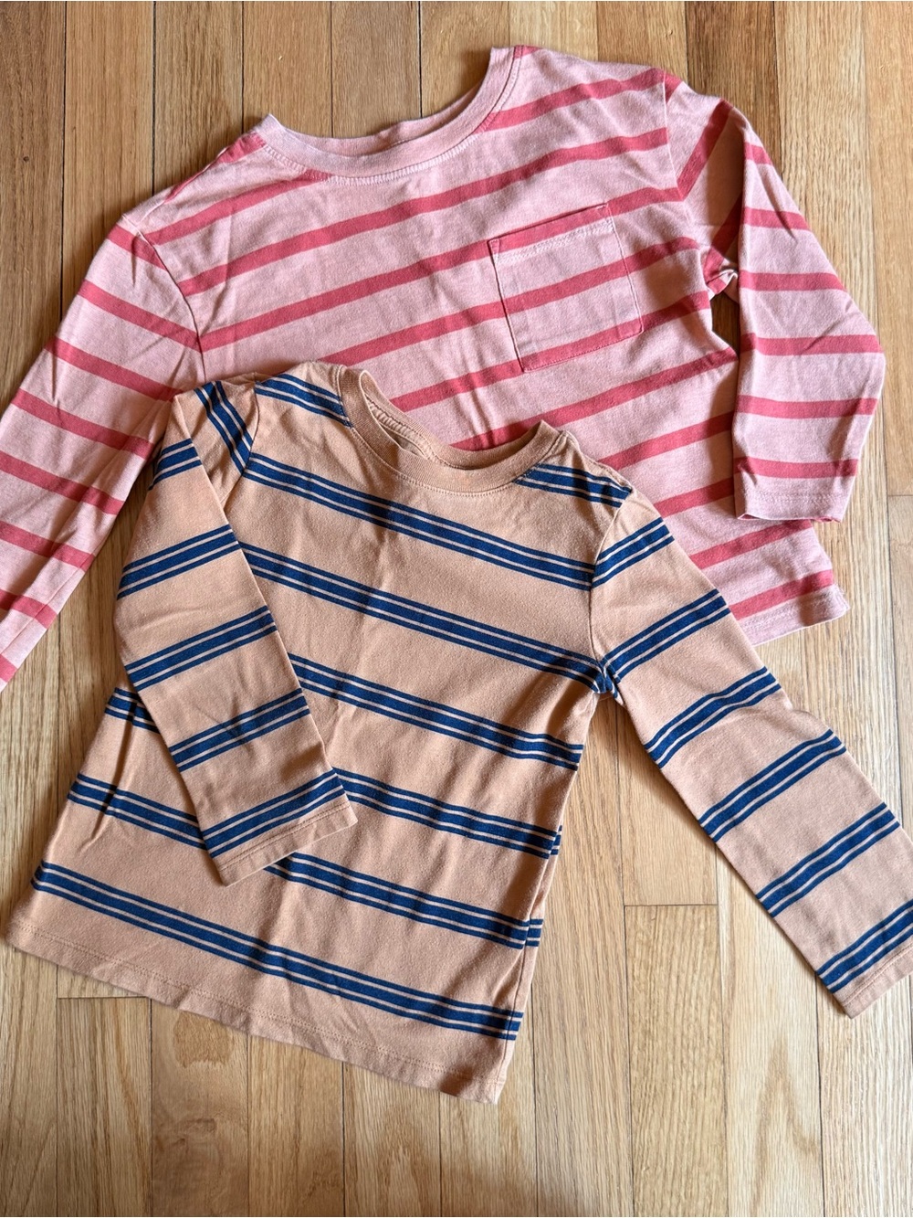Kids' Striped set of Crewneck long sleeve Tees